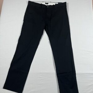 NWT J.CREW Flex Slim Black Men's Pants Cotton Twill Stretch 34x30
